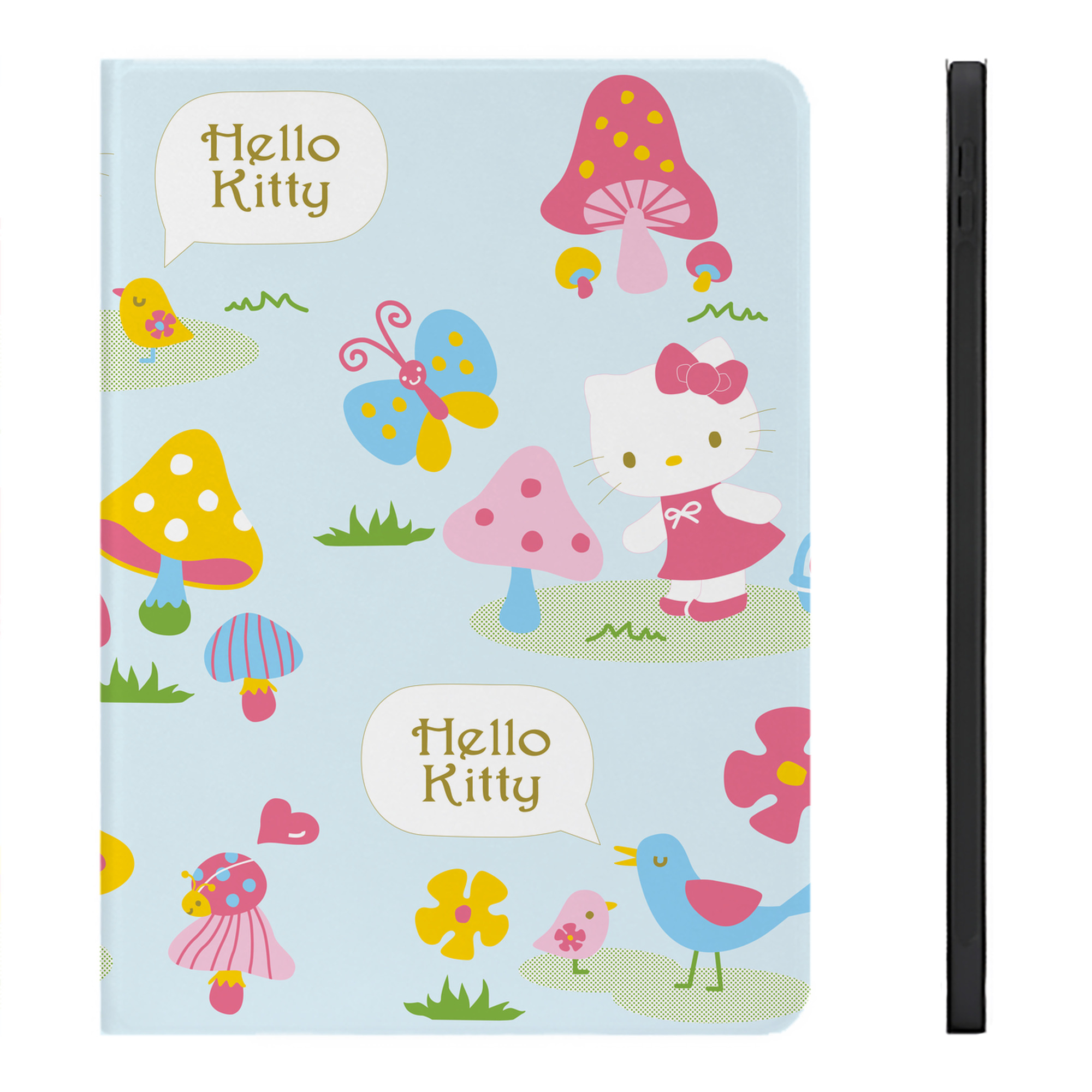 （画像用） Hello Kitty ハローキティ IPadケース ペンホルダー付き ブックスタイルデザイン